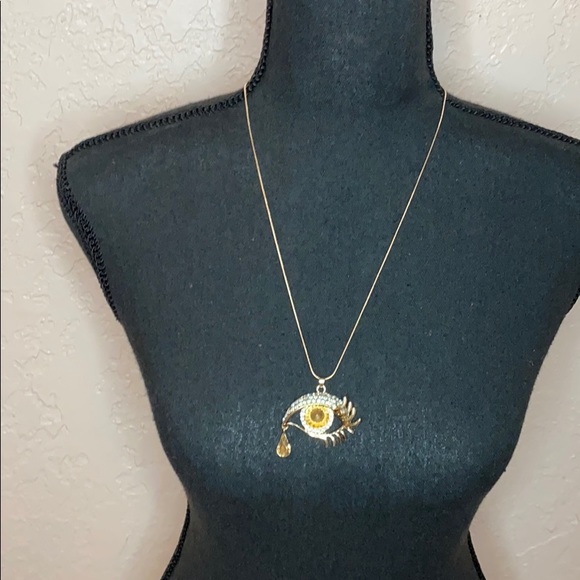 NWT 24” evil eye gold necklace - Picture 1 of 4